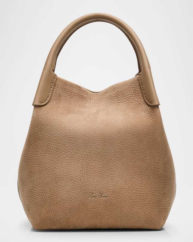 Bale Small Grained Nubuck Top-Handle Bag
